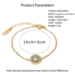 Detailed macro view of 18K gold plated Cuban chain with circular cubic zirconia pendant