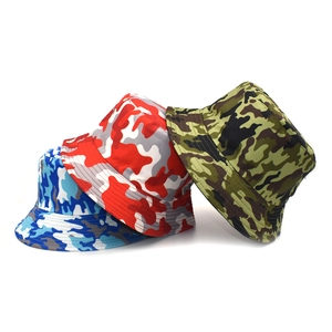 Cappello Alla Pescatora Mimetico Reversibile Protezione Solare Tesa Larga Esterno Cotone Poliestere Pesca Casual Unisex
