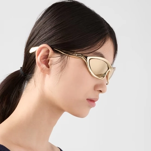 Cat Eye Sunglasses Women Y2K Futuristic Wrap Around Sports Cycling Shades UV400 PC Frame And Lens