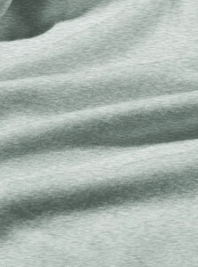 Macro shot of high-quality silver grey technical fabric with fine brushed texture