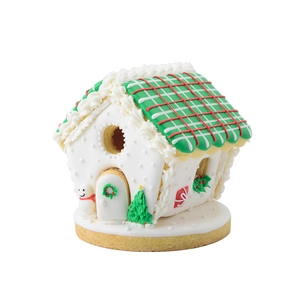 3D mini Christmas gingerbread house cookie cutter set for DIY festive baking activities