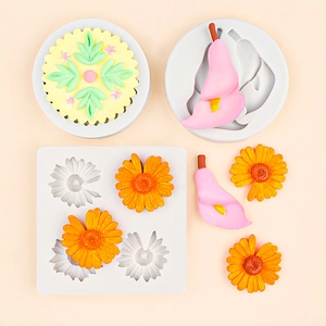 Moulage en silicone marguerite pour pâtisserie DIY, savon et formes de fleurs