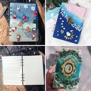 DIY hars notebook covers in A4 A5 A6 met kerst, zee en vintage thema ontwerpen