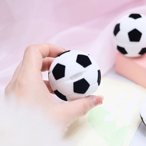 Creative football shaped jewelry box in soft velvet for rings and stud earrings