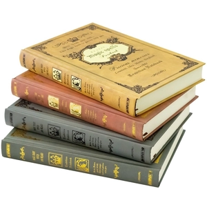 European vintage magic book journals set with thick embossed faux leather covers
