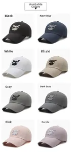 Detailed grid showing eight color options of quick-dry breathable sun baseball caps