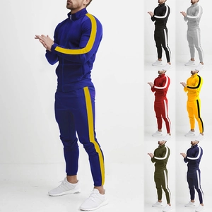Vertical row of different color swatches showing six color options for the men's tracksuit