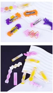 Détails de barrettes à cheveux colorées en résine animaux et fleurs avec attaches métal