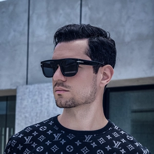 Oversized Square Sunglasses PC Frame PC Lens UV400 Protection Flat Top Fashion Outdoor Eyewear Men Women