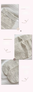 Detail view of cotton socks showing high-elastic cuffs, comfortable heel and reinforced toe