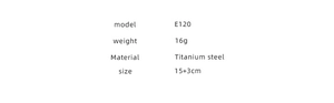 Specifications for titanium steel heart bracelet showing 15+3cm size and 16g weight