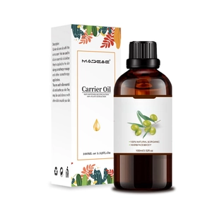100ml Organic Jojoba Oil in amber glass bottle with packaging for hair, face and body care