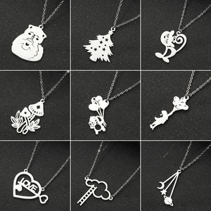 Fashion Cross 201 Stainless Steel 18K Gold Plated Plating Stainless Steel Necklaces