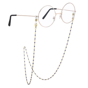 Fashion Beaded Glasses Chain Stainless Steel Mask Lanyard Anti Slip Eyeglass Strap For Women Accessories