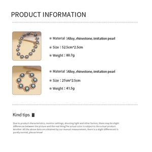 Detailed specifications chart for vintage sunflower necklace and bracelet jewelry set