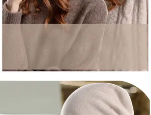 Detail view of adjustable head circumference feature on a soft knitted beanie hat