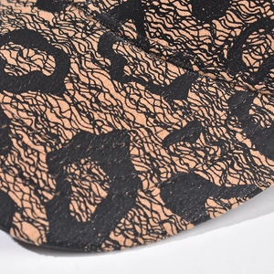 Macro view of leopard print texture and high-quality stitching on baseball cap