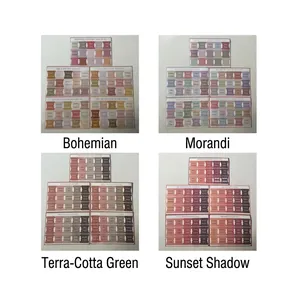 Minimalist Bible index tab stickers in Bohemian, Morandi, Green, and Sunset color palettes