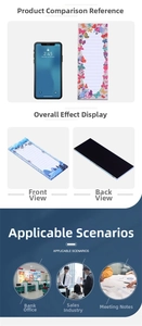Macro shot of magnetic notepads featuring floral and winter forest designs with lined paper