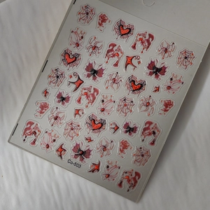 Dark butterfly and spider nail stickers with gold stamping for Halloween nail art Co-503