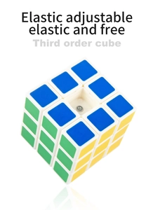 Detail of the elastic adjustable internal screw structure of the 3x3 educational cube