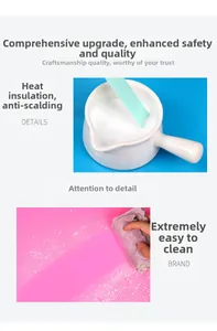 Heat resistant light blue silicone spatula showing easy cleaning and cooking durability