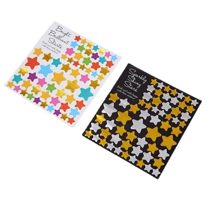 Golden bronzing alphabet and star stickers for DIY scrapbooking and creative decoration