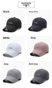 Multiple colors of breathable quick-dry mesh baseball caps with SPORTS embroidery