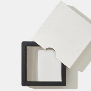 Jewelry Gift Packaging Bow Ribbon Plastic Storage Case For Ring Earring Necklace Including Polishing Cloth Simple Elegant