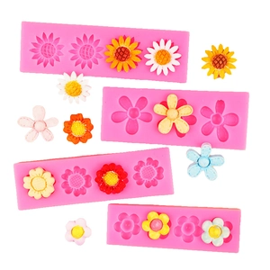 Stampi in silicone girasole e margherita per decorazione torte e creazioni in cioccolato
