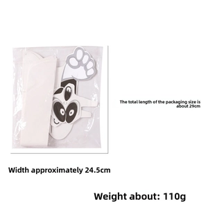 Detail of Halloween 3D paper ghost hanging decoration in packaging with size measurements