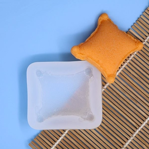 Pillow shape silicone mold for DIY fondant mousse cakes and handmade chocolate soap