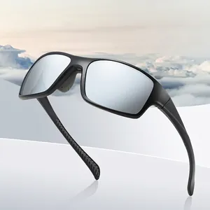 Polarized Sports Sunglasses UV400 Protection TAC Lens PC Frame Windproof Outdoor Cycling Fashion Square Men Women