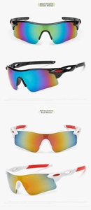 Detail of outdoor cycling sunglasses featuring polarized TAC lenses and aerodynamic frames