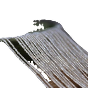 Multiple strands of ultra-fine white freshwater pearls for DIY jewelry making and crafts