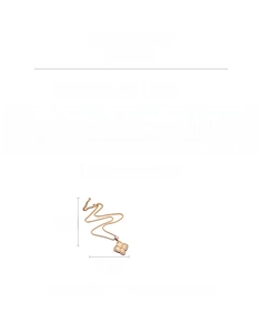 Detailed size and weight specs for the 18K gold plated clover pendant necklace