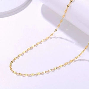Collana A Catena A Labbro In Acciaio Inossidabile Minimalista Elegante Retro Moda Stile OL Gioielli Catena Semplice Per Donne