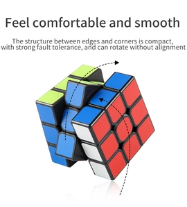 Detail showing smooth rotation and high fault tolerance of the 3x3 professional speed cube