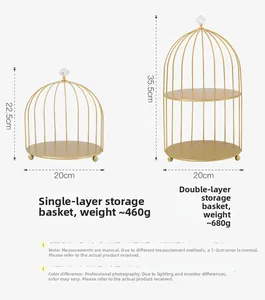 Detaillierter Vergleich von ein- und zweistufigen goldenen Vogelkäfig-Parfüm-Organizern