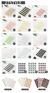 Detailed catalog of 27 decorative self-adhesive photo corners for DIY scrapbooking albums