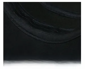 Detailed close-up of the wide moisture-wicking sweatband inside the men's winter flat cap