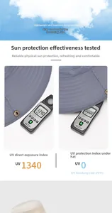 UV test showing 99% ultraviolet blocking efficiency for this outdoor sun hat