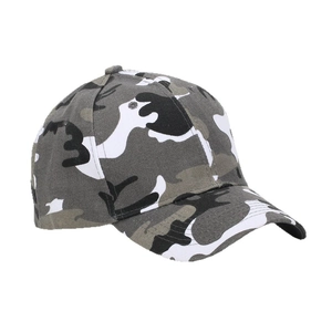 Casquette de baseball camouflage classique avec imprimé militaire vert noir et blanc