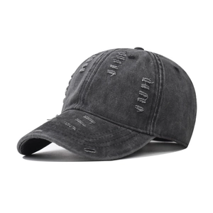 Cappello Da Baseball Distressed Cotone Lavato Vintage Retrò Foro Rotto Regolabile Cappello Da Sole Uomo Donna Streetwear