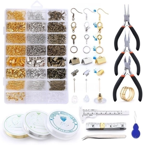 Jewelry Making Kit DIY Alloy Findings Tools Bracelet Necklace Earring Starter Repair Craft Supplies Beginner