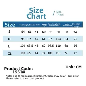 Detailed size chart for couple pajamas featuring chest, length, and waist measurements