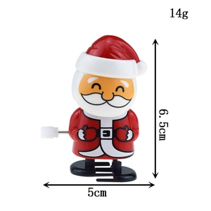 Vue détaillée du jouet Père Noël à remonter avec dimensions de 6,5 cm et poids 14g