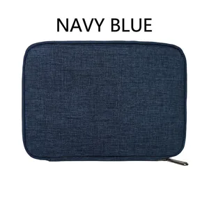 Waterproof navy blue fabric storage pouch for smart watch bands and accessories