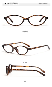 Three-angle view of tortoiseshell oval sunglasses with vintage frame design