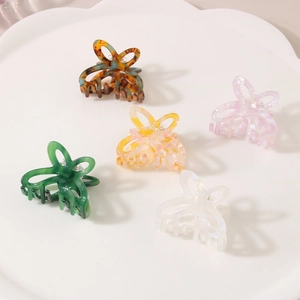 Butterfly Hair Claw Clip Acetate Hollow Out Small Hair Catch Styling Accessories For Women Girls Elegant